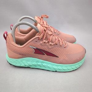 ALTRA Outroad Women's Size 8 Trail Road Running Shoes Salmon Pink Blue